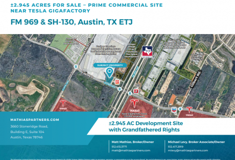 ±2.945 acres – Prime Commercial Site Near Tesla Gigafactory