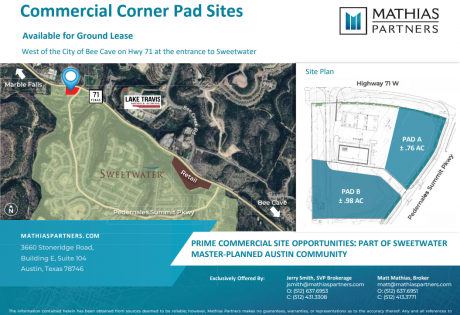 Commerical Corner Pad Sites