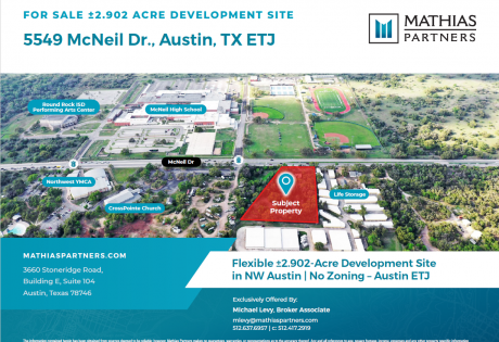 Flexible ±2.902-Acre Development Site in NW Austin | No Zoning – Austin ETJ